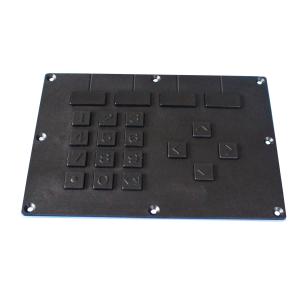 Dynamic Waterproof Plastic Industrial Metal Keypad With RS232 Interface