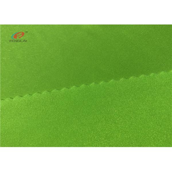 210GSM Warp Knitted Polyester Spandex Fabric Sportswear Yoga Fabric Shiny Green Colour