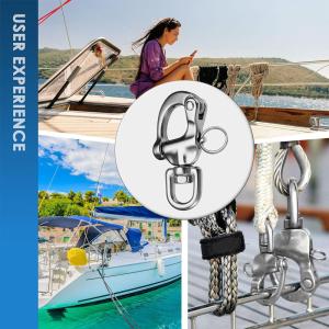 316 Stainless Steel Swivel Snap Shackle 65mm Metric Pin Lock