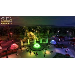 Multicolored LED Stainless Net Dry Floor Fountains