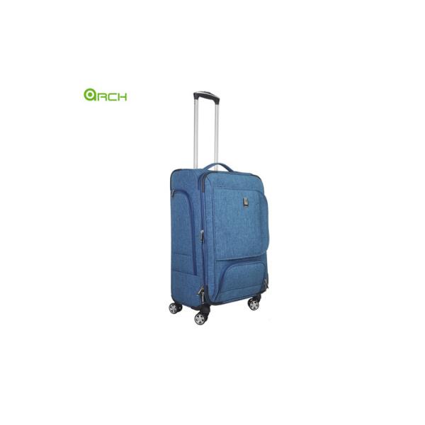 Snowflake Suitcase Soft Sided Luggage with Spinner Wheels and New Style Front Pockets