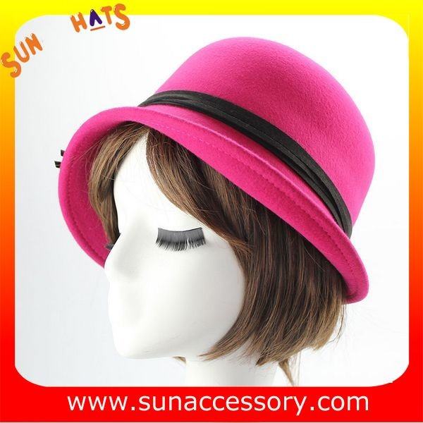 0402 Sunny hats unique charchaol wool felt hats for ladies ,Shopping online hats and caps wholesaling