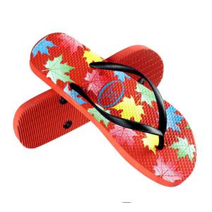 V strap full color printed  Women Flip flops  thongs slipers manufacturers