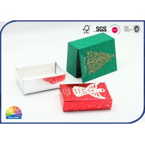 Matt Lamination Hinged Lid Gift Box 1000gsm Cardboard Christmas Gift Pack