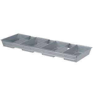 RK Bakeware China Foodservice NSF 6 Strap Glazed Aluminum Loaf Pans Aluminized