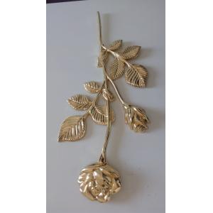 Zamak Rose Metal Coffin Fitting D014 Gold Silver Or Bronze Zamak Material Zinc