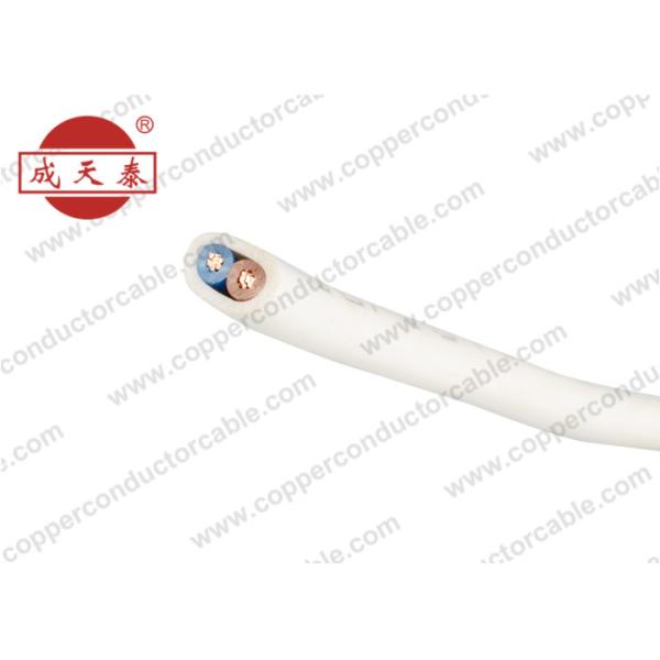 Multi Core Flat Flexible Copper Electrical Cable PVC Insulation 300 / 500V H05VV