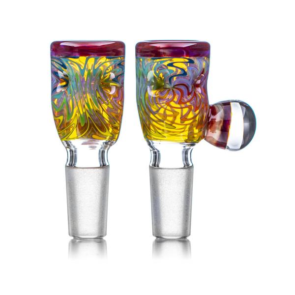 Buy Millie Handle Glass Water Bong Bowl Slide Piece Recycler 14mm at wholesale prices