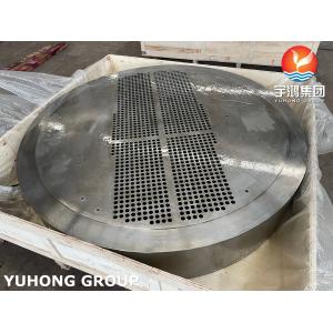 China ASME SA516-2021 Gr.70N Stationary Tubesheet OD.1640 X THK 292.1MM For Heat Exchanger on sale