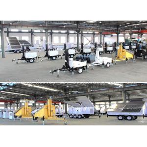 Wind and Solar Hybrid Energy Surveillance Lighting Mobile Trailer