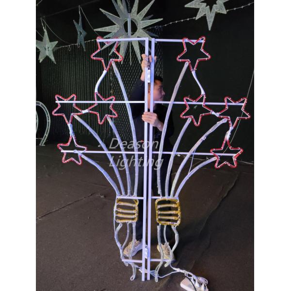 decorative street light pole led christmas lights
