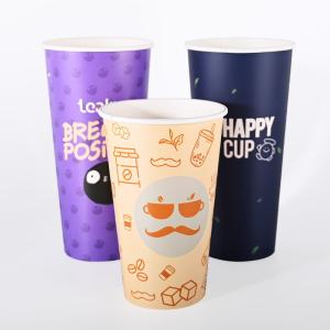 Quality Portable Durable Single Wall Paper Cups With Flexographic Printing for sale
