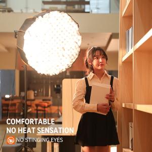 200w Daylight Studio Lights Dmx Control With Protective Cover Cob Led Spotlight