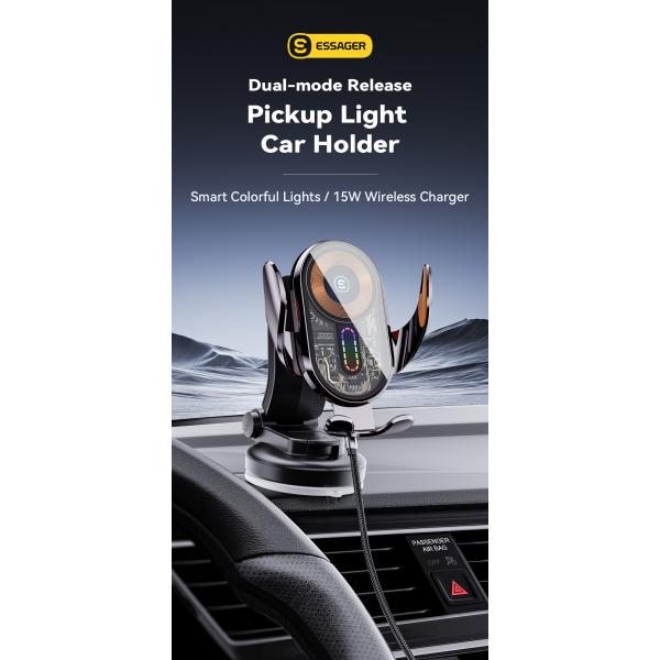 ESSAGER A5 Series Hook+Suction Cup Best Cell Phone Holder for Car Mount