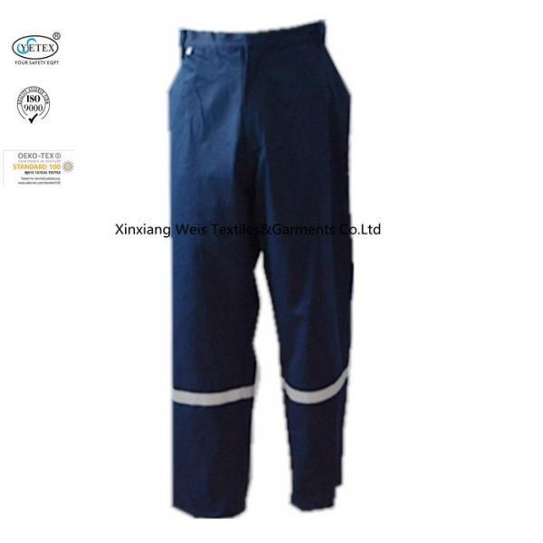 Buy Cotton Camouflage Printed Fire Resistant Pants With Reflective Tape 300gsm at wholesale prices