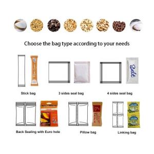 120mm Powder Pouch Packing Machine 304SS 200g Sachet Medical