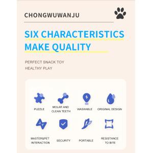 Pet Puzzle Toy Factory Pentacle Cotton Rope Interactive Chew Molar Teeth