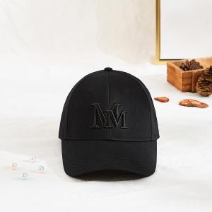 Cotton 50cm 3D Embroidered Baseball Caps Standard Visor