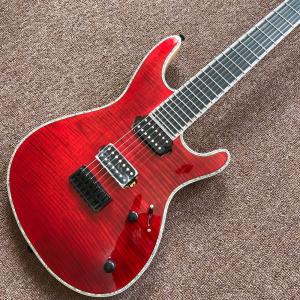 Mayones guitar mayones regius red 7 string electric guitar neck through guitar