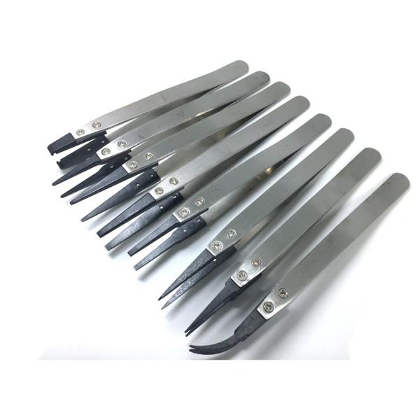Replaceable Electrostatic Discharge Tools ESD Ceramic Tweezers For Electronic