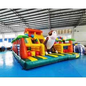 Amusement Park 1000D Inflatable Bounce House Double Stitching