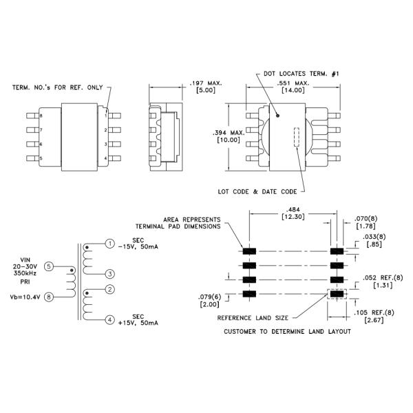 Isolated Buck Transformers For Inverters And Industrial Automation 750315249