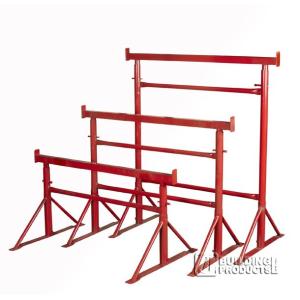 Painted Adjustable Steel Trestles / Industrial  Builders Trestles For Construction