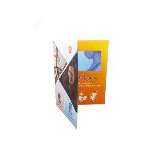 China Transparent Display LCD Video Brochure Card Customized For Festival on sale