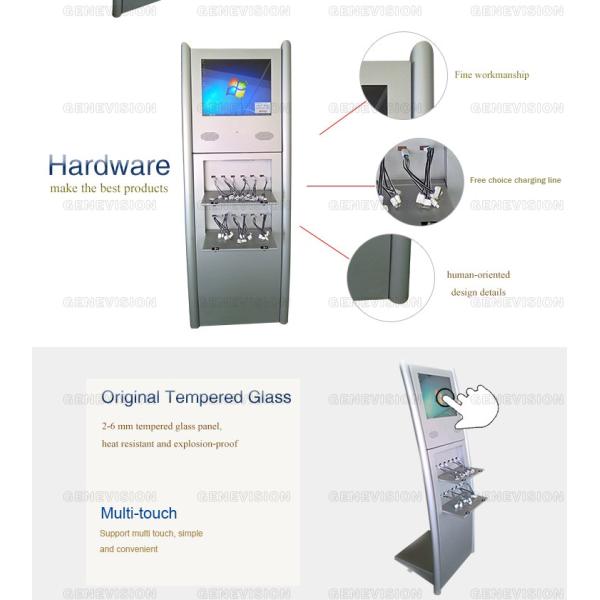 19 Inch 1280*1024 Infrared Kiosk Touch Screen With Mobile Phone Fast Charging Cables
