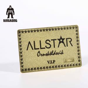 Customised Design Deboss Textured Finish Metal Business Credit VIP Card