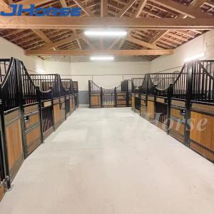 Weatherproof 2.2m Height European Horse Stalls With Plastic Wood Swing Door
