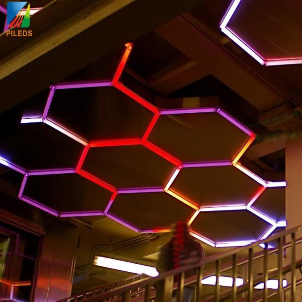 AC110V 230V RGB Washing Car Lamp Cellular LED Tube Car 4S Store Wide Pressure Workstation Lamp Bar Colorful LED Ambient