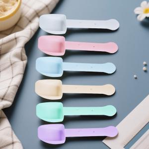 Wholesale Foldable White PP 10ML Solid State Dual-Use Food Grade Plastic Scoop