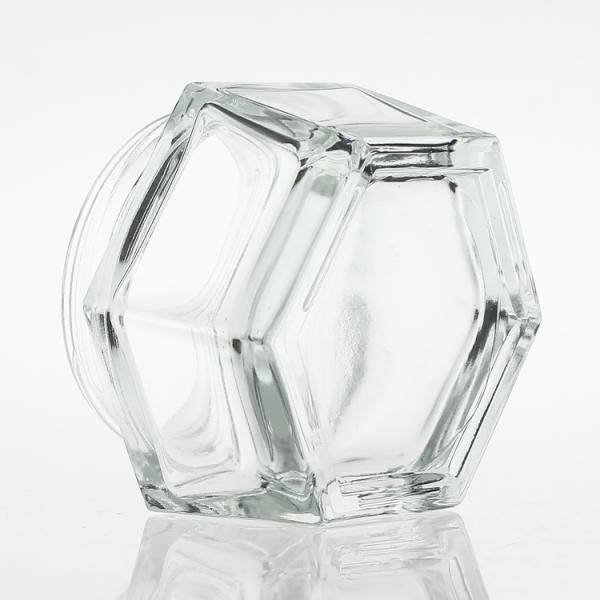Transparent 30g Glass Bottle Jar With Acrylic Cap for skincare