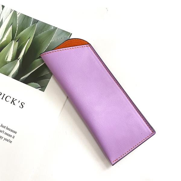 Wholesale Custom Color PU leather Eyeglasses Pouch Bag for Sunglasses