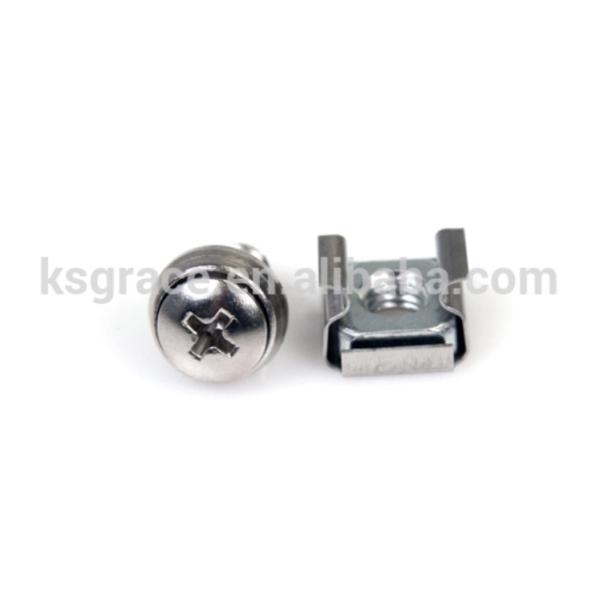 Stainless Steel Mounting Screws and Cage Nuts for Server Rack Cabinet