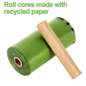 23*33cm Eco Friendly Dog Poop Biodegradable Corn Starch Bags With Dispenser