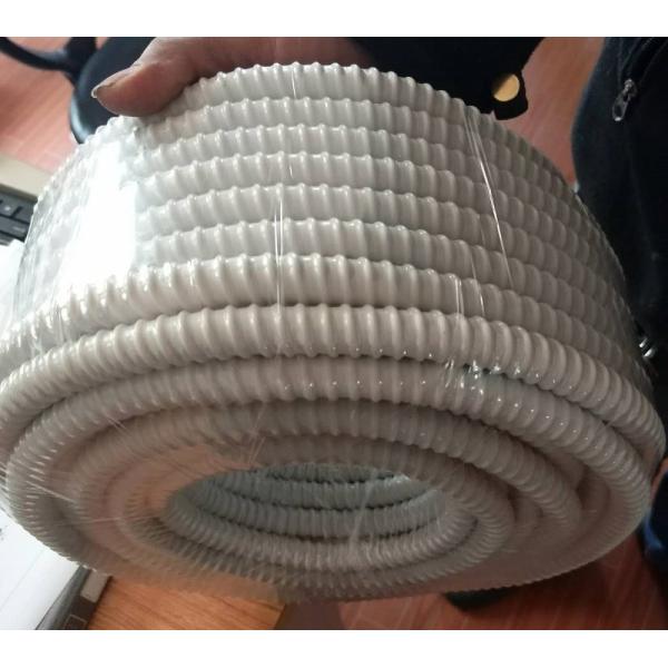 PVC Reinforced Corrugated Flexible Tubing , Flexible Spiral Tube Organic Insulation