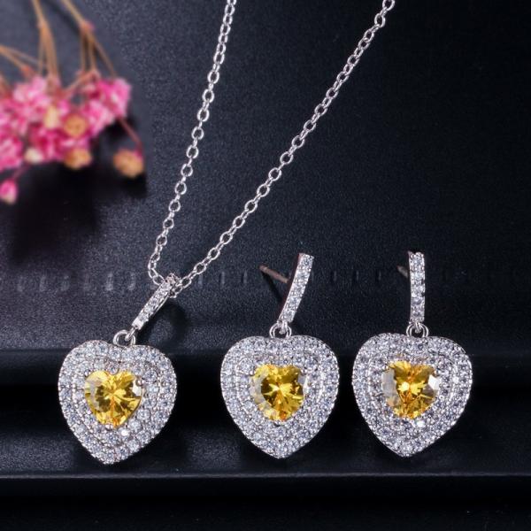 Fashion Silver Color Jewelry Sets Bridal Necklace Earrings Bracelet Wedding Crystal Women Fashion Rhinestone Jewelry