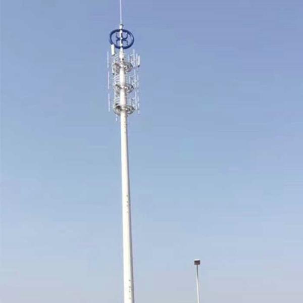 Buy Artificial Self Supporting 50m Monopole Steel Tower at wholesale prices