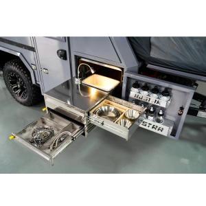 50L Refrigerator Off Road Camping Trailer Outdoor , Kitchen Light Weight Travel