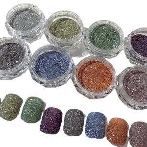 8 Colors Super Glitter Crystal Tiny Diamond Powder Nail Art Decoration Accessory