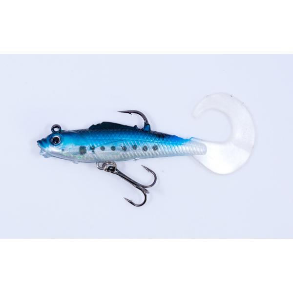 Silicone Lead Fishing Lures Baits Equipped With A Single Three Hooks 9g 9cm
