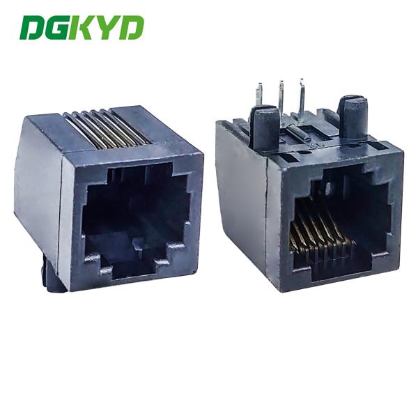 DGKYD57221166IWA1DB4 RJ11 Ethernet connector fully plastic without light 6P6C