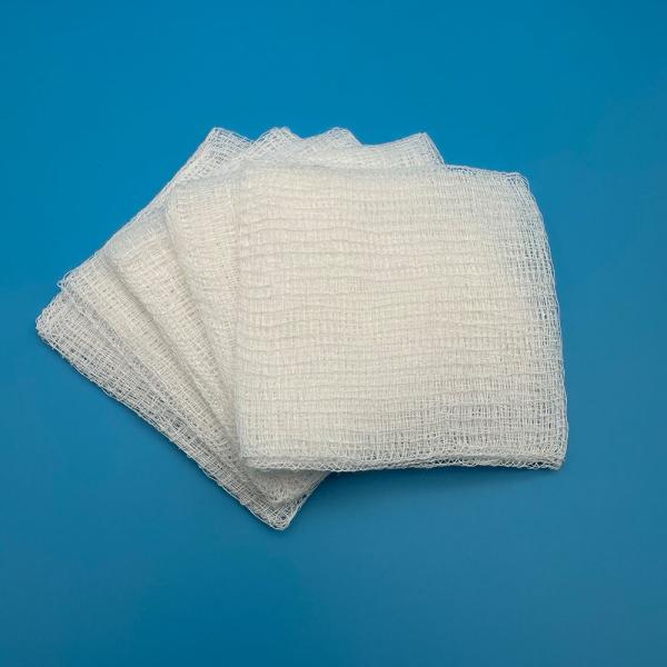 High Quality 100% Cotton Surgical Gauze Medical Sterile Absorbent Swab for Wound Care