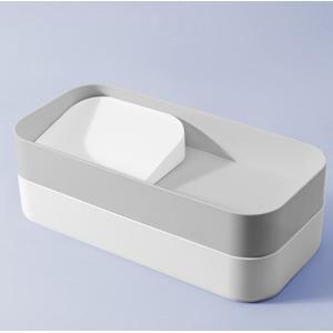 Elevated Neck Guard Cat Food Dispenser With Leak Proof Fence