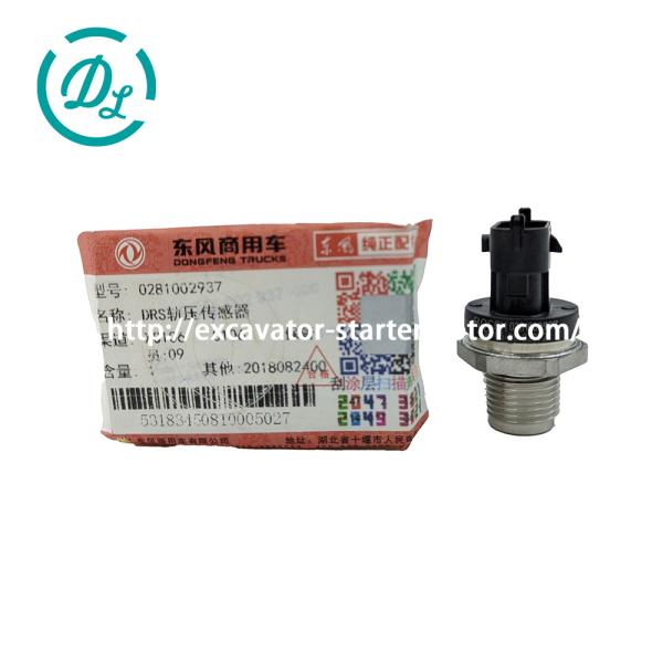 EexcavaStart DONGFENG Fuel Pressure Sensor 0281002937 20792328 for Bosch 6D107 Engine