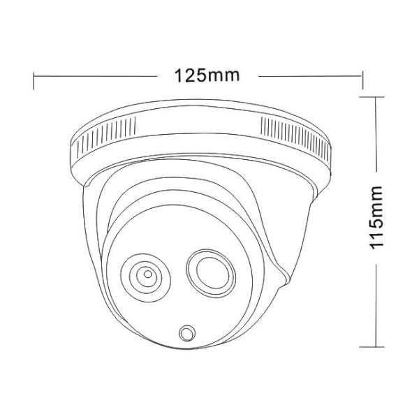 960P Rotating Dome Analog HD CCTV Camera 1.3MP Support AHD/CVBS Hybrid Output