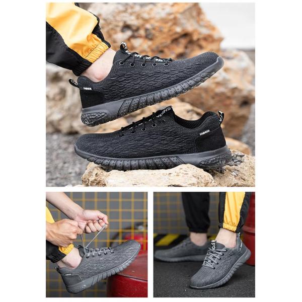 Lightweight SBP Safety Shoes Comfortable Fashion Sport Shoes Grey