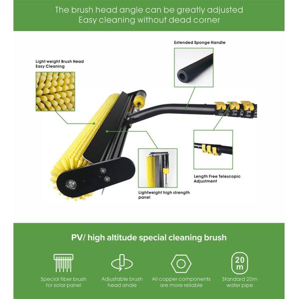 6 Meter Electronic Solar Panel Cleaning Wiper Roller Brush ODM